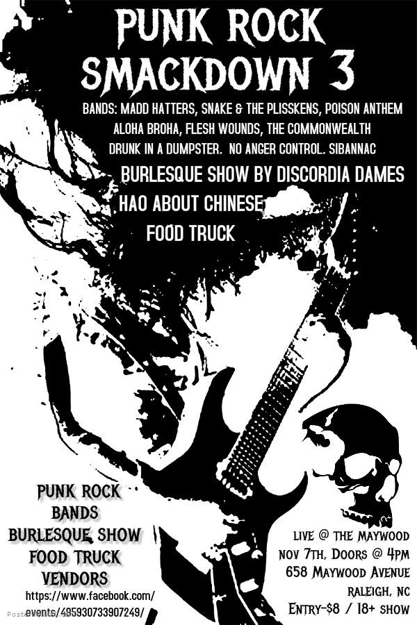Punk Rock Smackdown 3 Flyer