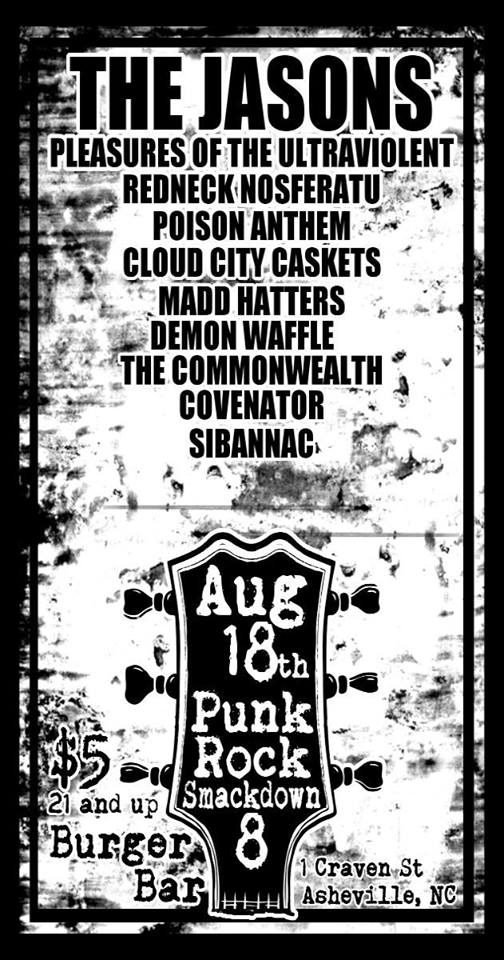 Punk Rock Smackdown 8 (Asheville) Flyer
