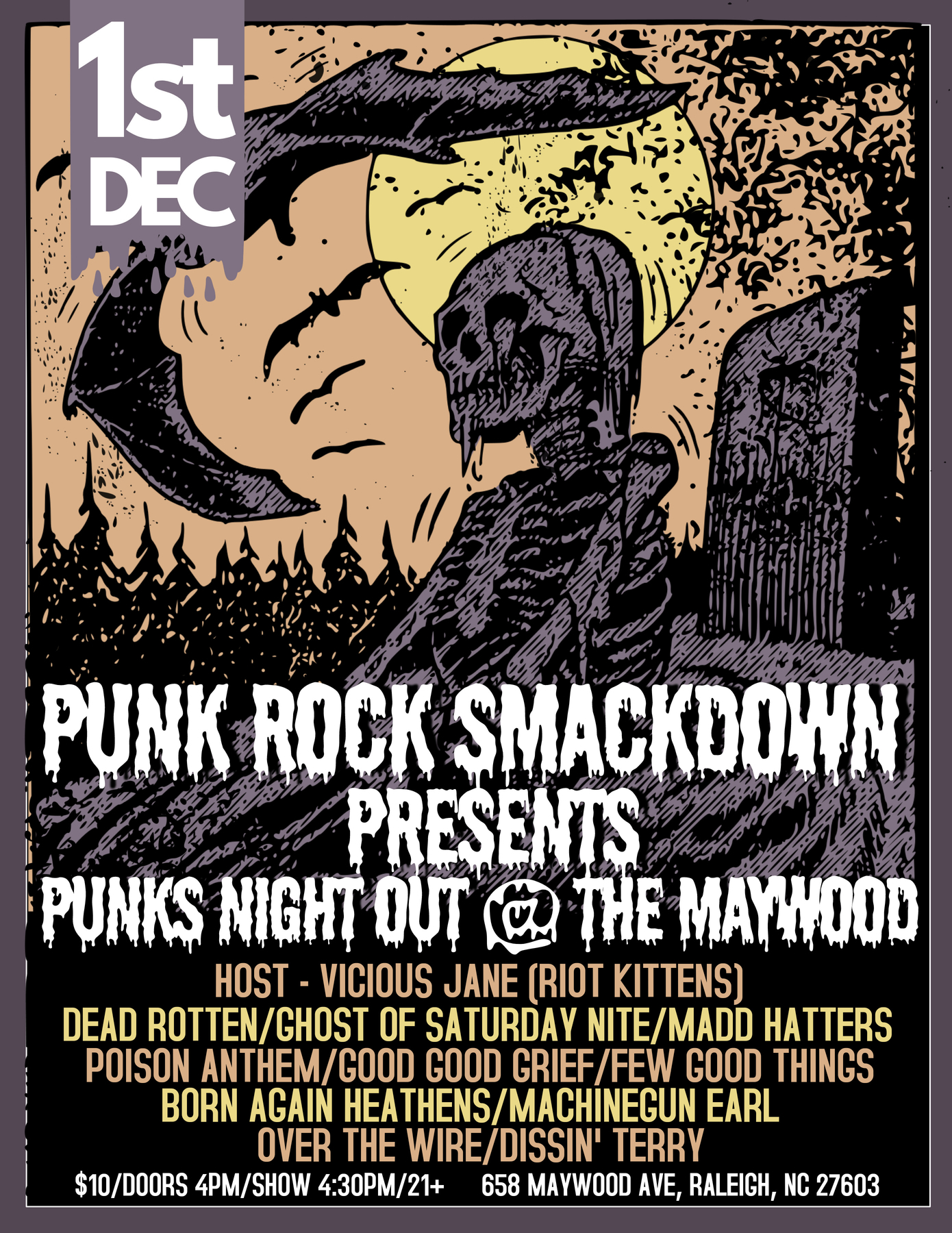 Punk Rock Smackdown 8 (Raleigh) Flyer
