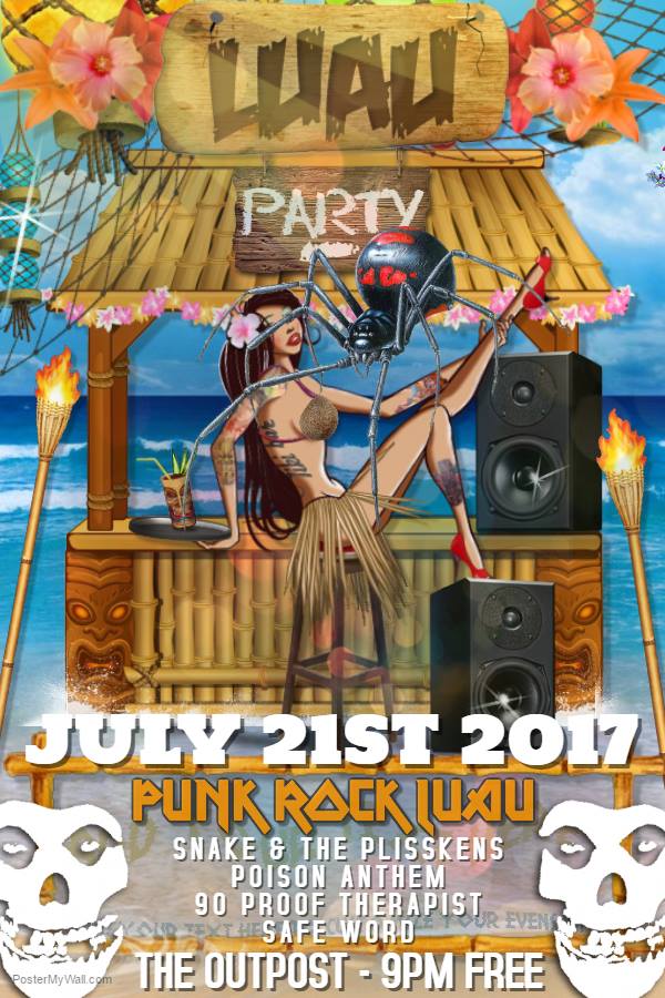 Punk Rock Smackdown Luau Flyer